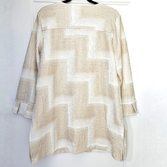 Chico's Travelers Crinkle Crushed Long Cardigan Jacket Modern Design - Picture 7 of 8